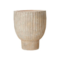 Outdoor Pot Set – Antique Terracotta Fedora by Wikholmform (Large 56x66cm & Small 45x50cm)