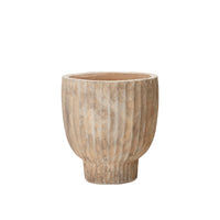 Outdoor Pot Set – Antique Terracotta Fedora by Wikholmform (Large 56x66cm & Small 45x50cm)