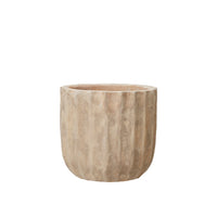 Outdoor Pot Set – Antique Terracotta Fedora by Wikholmform (Large 43x38cm & Small 33x32cm)