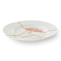 Seletti Kintsugi Dinner Plate - Handmade Porcelain with 24K Gold Accents