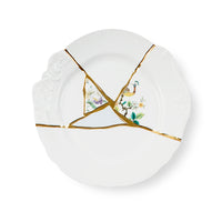 Seletti Kintsugi Dinner Plate - Handmade Porcelain with 24K Gold Accents