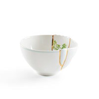 Seletti Kintsugi Small Fruit Bowl - Handmade Porcelain with 24K Gold Detailing