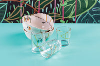 Seletti Kintsugi Water Glass - Artisan Glass with 24K Gold Detailing (Multiple Designs)
