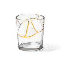 Seletti Kintsugi Water Glass - Artisan Glass with 24K Gold Detailing (Multiple Designs)