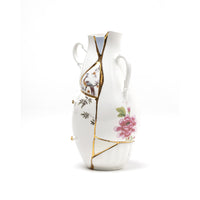 Seletti Kintsugi Vases - Handmade Porcelain Vase with 24K Gold Detailing