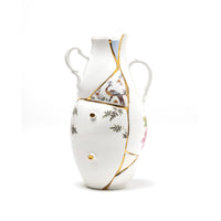 Seletti Kintsugi Vases - Handmade Porcelain Vase with 24K Gold Detailing