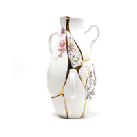 Seletti Kintsugi Vases - Handmade Porcelain Vase with 24K Gold Detailing