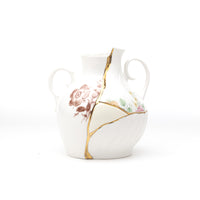 Seletti Kintsugi Vases - Handmade Porcelain Vase with 24K Gold Detailing