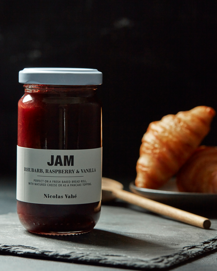 Rhubarb, Raspberry & Vanilla Jam by Nicolas Vahe