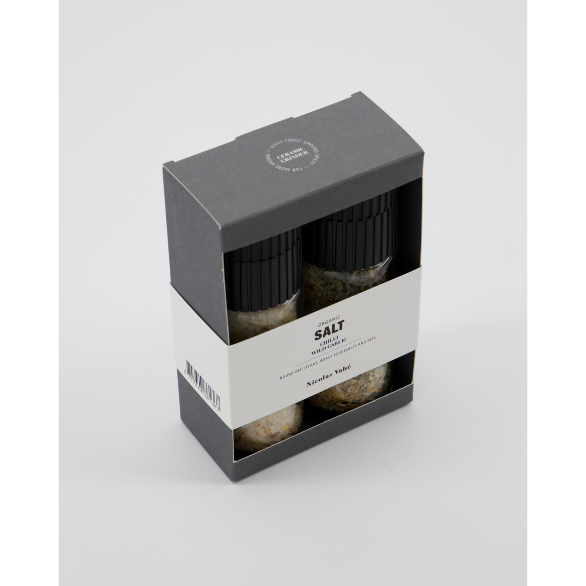 Organic Chilli Salt & Wild Garlic Salt Gift Box by Nicolas Vahé