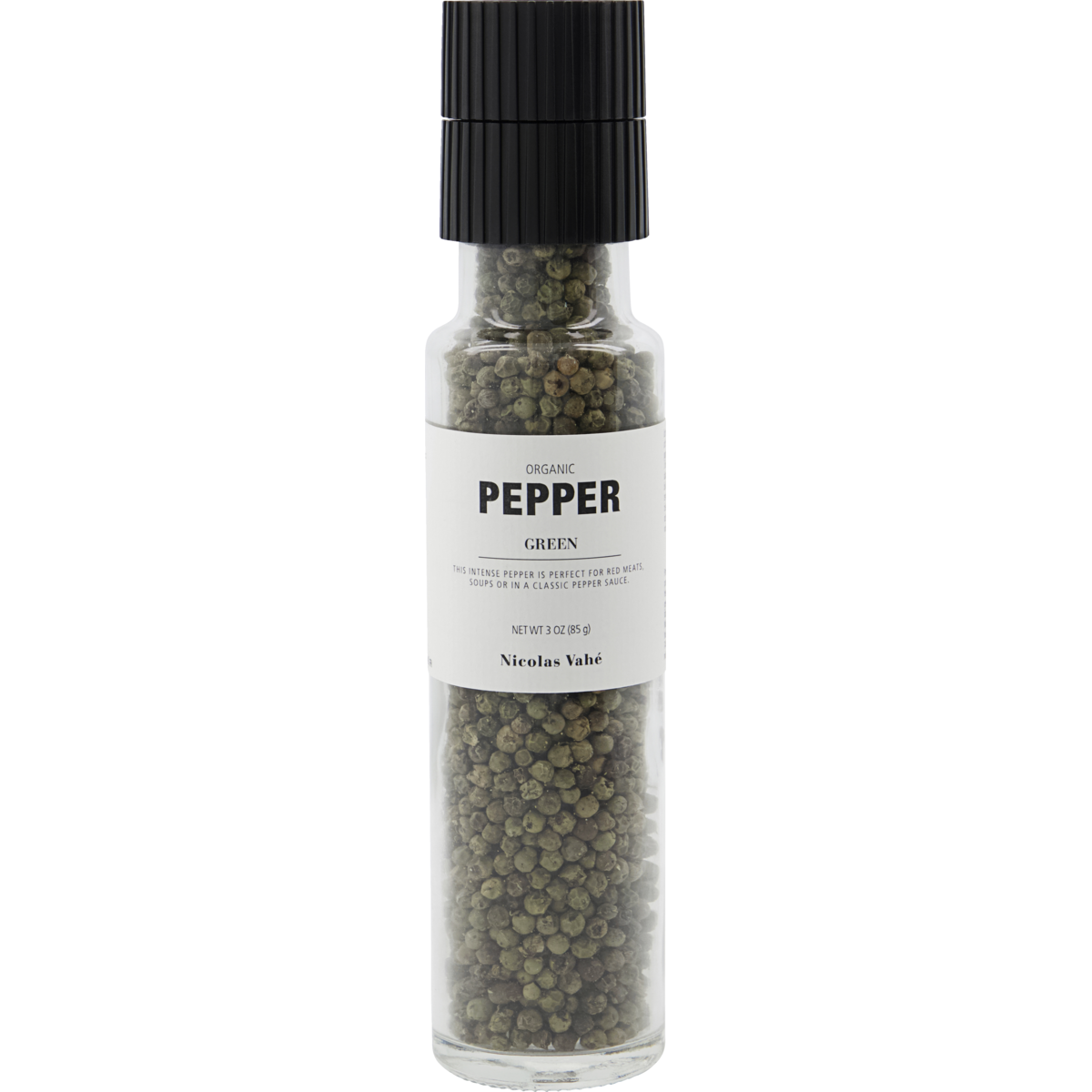 Organic Green Pepper Grinder by Nicolas Vahé (85g)