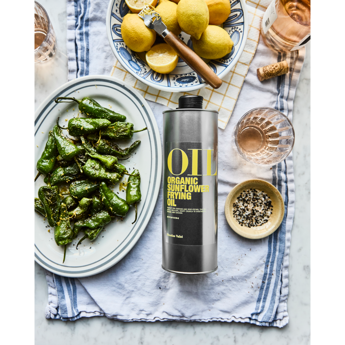 Organic Cold Pressed Sunflower Oil 1000ml by Nicolas Vahe