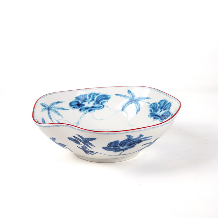 Large Salad Bowl by Seletti Classics on Acid - Psychedelic Porcelain Serving Bowl
