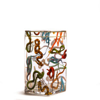 Seletti x TOILETPAPER Square Glass Vase - Medium & Large