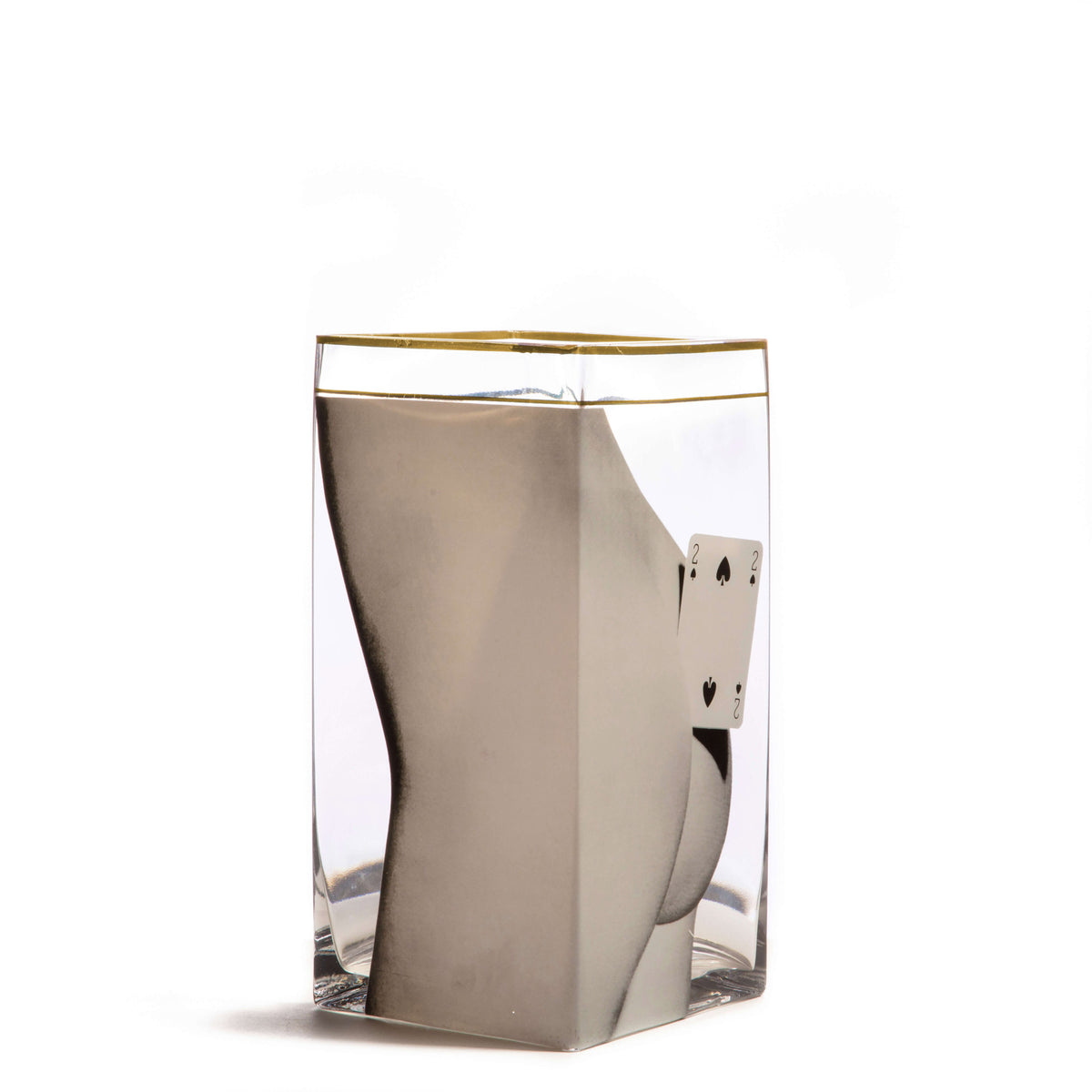 Seletti x TOILETPAPER Square Glass Vase - Medium & Large