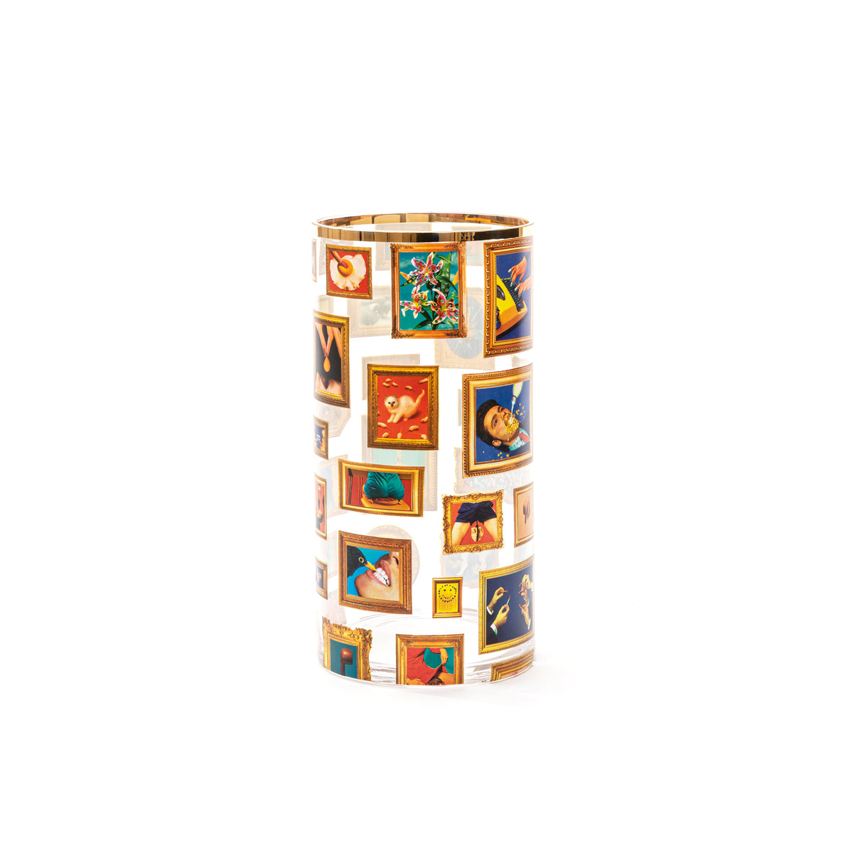 Seletti x TOILETPAPER Cylindrical Glass Vase - Small, Medium & Large