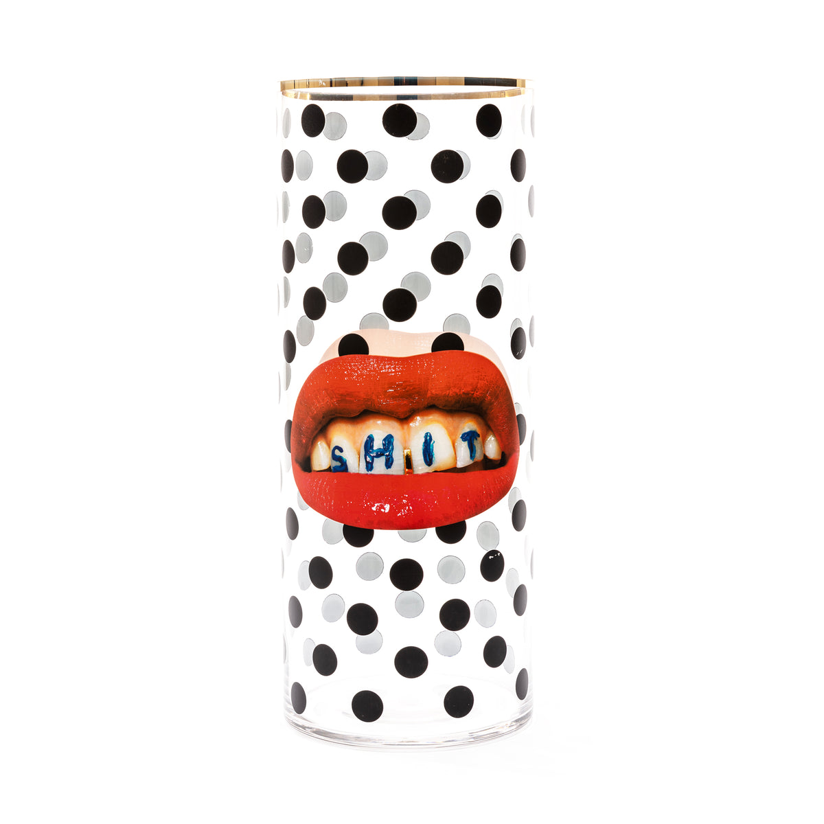 Seletti x TOILETPAPER Cylindrical Glass Vase - Small, Medium & Large