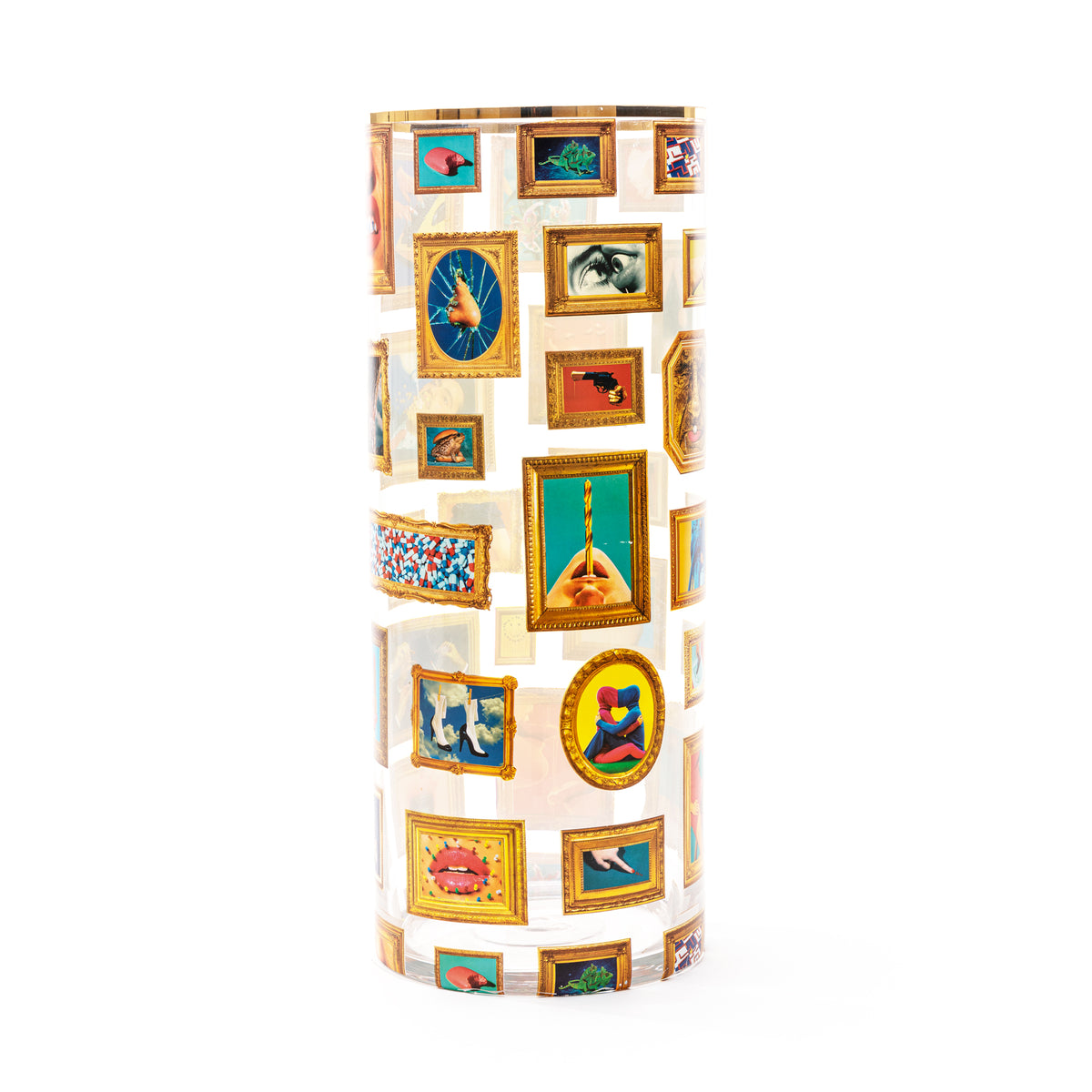 Seletti x TOILETPAPER Cylindrical Glass Vase - Small, Medium & Large