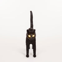 Jobby The Cat Lamp - Wireless Black LED Cat Lamp by Seletti