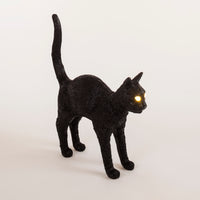 Jobby The Cat Lamp - Wireless Black LED Cat Lamp by Seletti