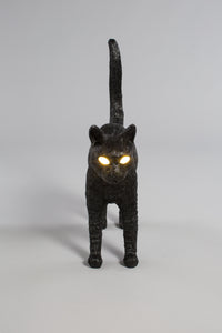 Jobby The Cat Lamp - Wireless Black LED Cat Lamp by Seletti