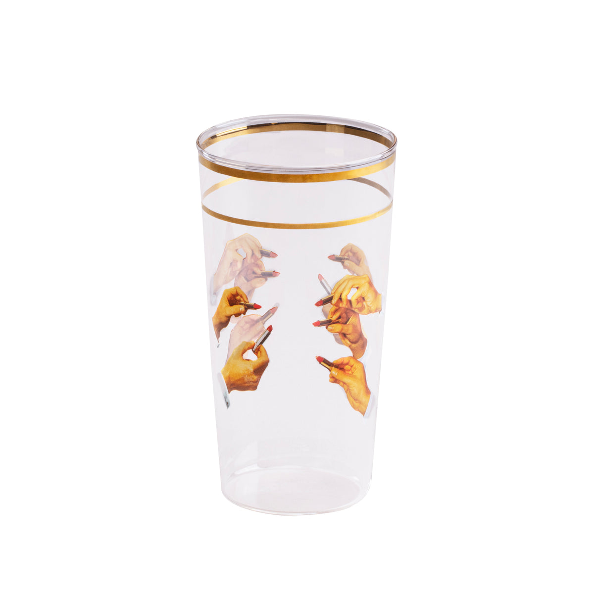 Seletti TOILETPAPER Tall Drinking Glass - Bold Borosilicate Glassware in Multiple Designs