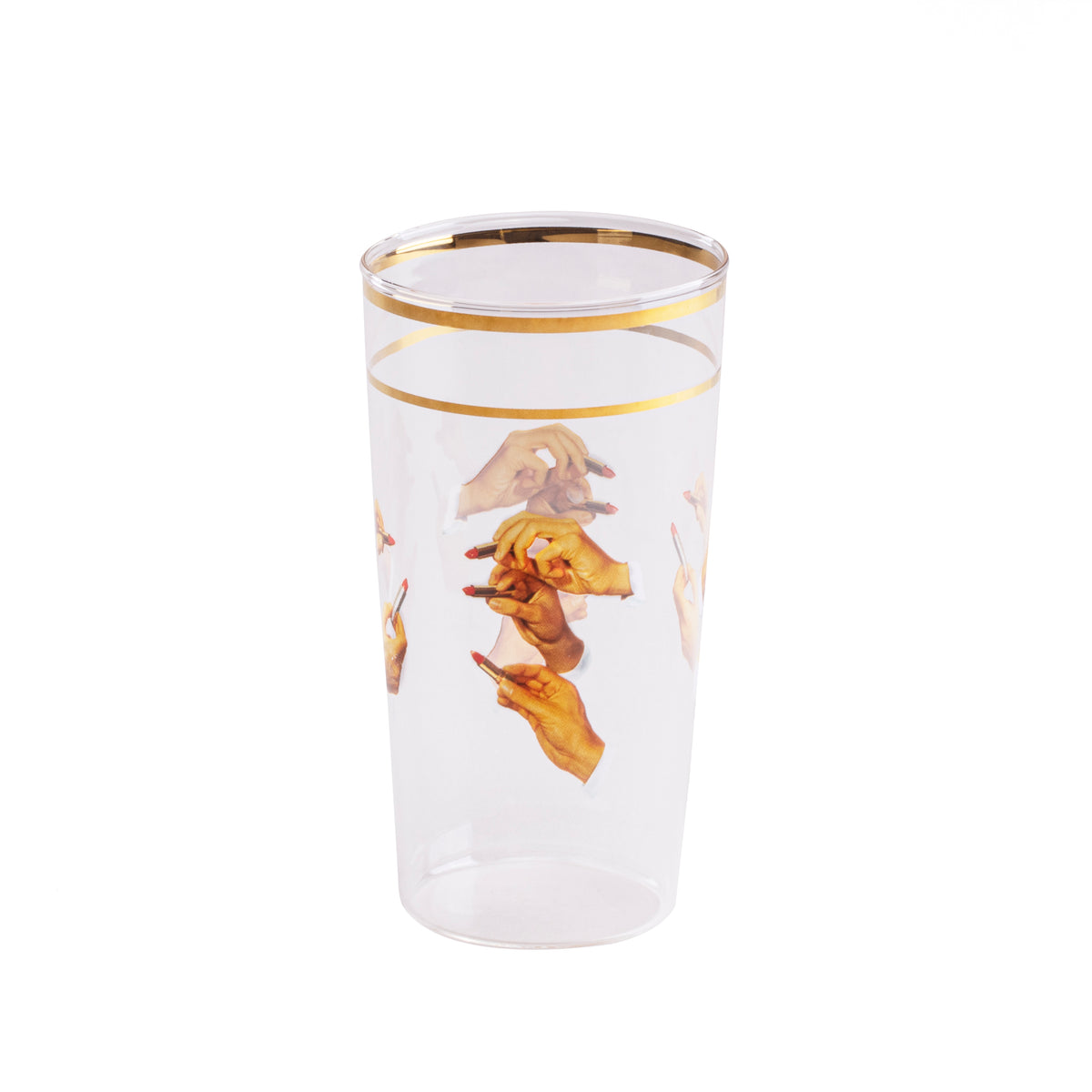 Seletti TOILETPAPER Tall Drinking Glass - Bold Borosilicate Glassware in Multiple Designs