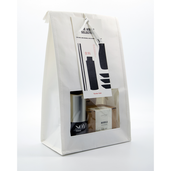 Asian Dining Gift Set by Nicolas Vahé – Soya Sauce, Goma Dressing, Bowls & Chopsticks