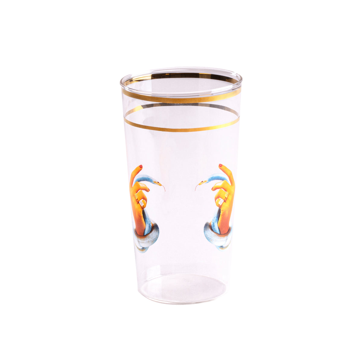 Seletti TOILETPAPER Tall Drinking Glass - Bold Borosilicate Glassware in Multiple Designs