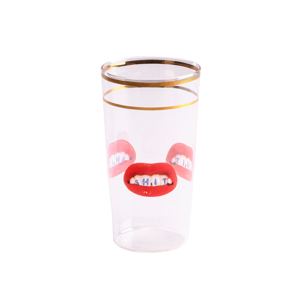 Seletti TOILETPAPER Tall Drinking Glass - Bold Borosilicate Glassware in Multiple Designs