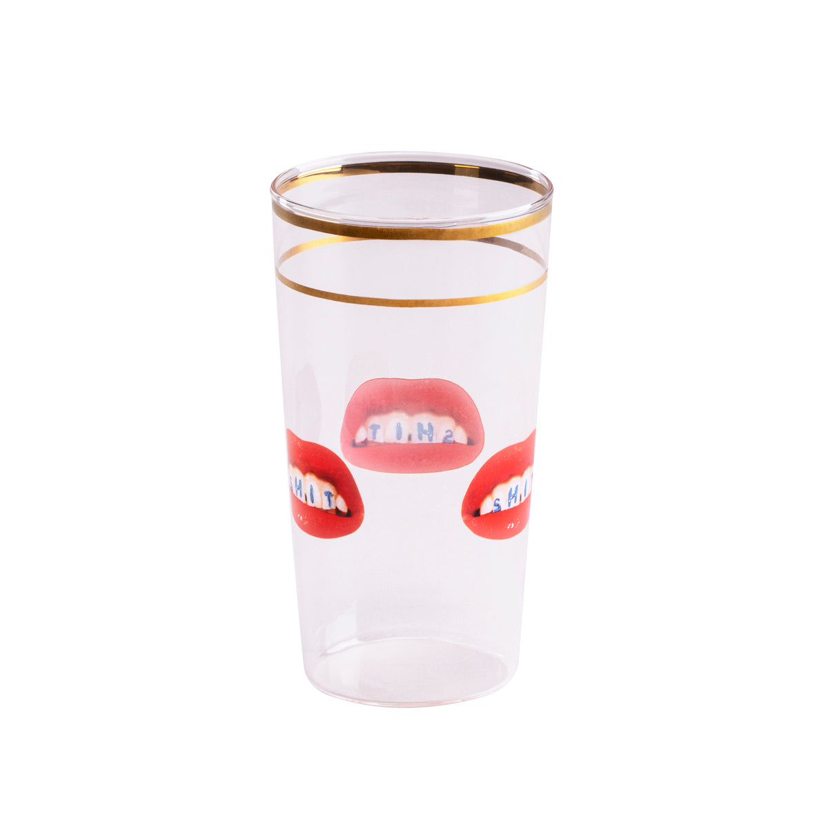 Seletti TOILETPAPER Tall Drinking Glass - Bold Borosilicate Glassware in Multiple Designs