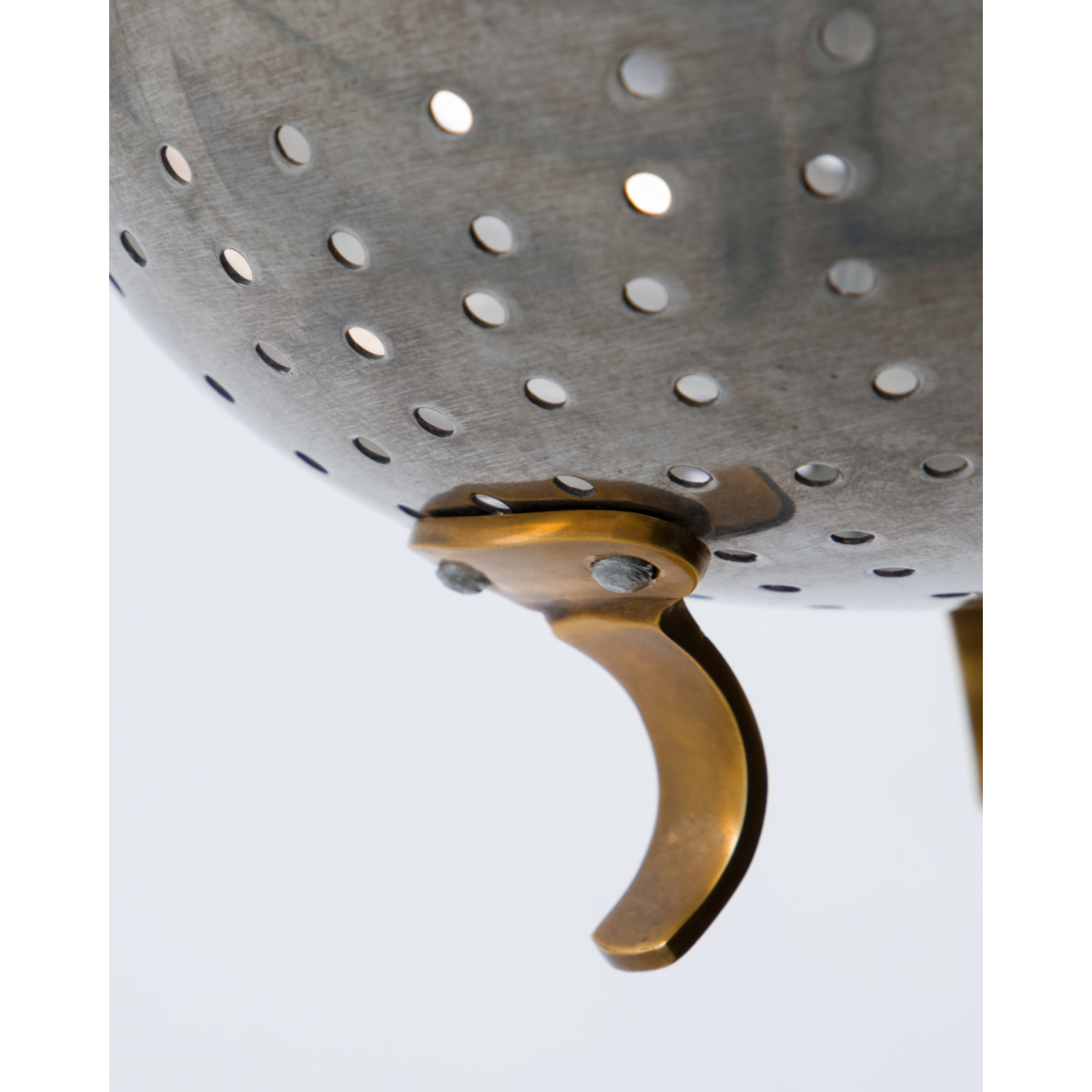 Stainless Steel Colander with Brass Accents (21cm) by Nicolas Vahé