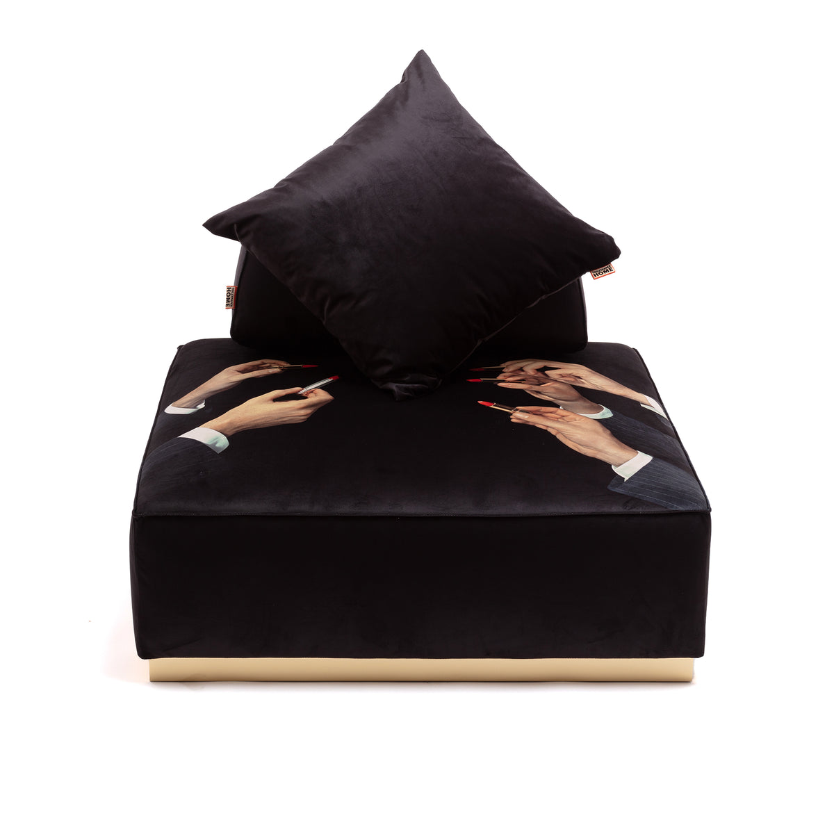 Poufs and Modular Sofa by Seletti and TOILETPAPER Home - Bold Statement Furniture with Golden Base (Multiple Designs) Modular Sofa