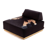 Poufs and Modular Sofa by Seletti and TOILETPAPER Home - Bold Statement Furniture with Golden Base (Multiple Designs) Modular Sofa