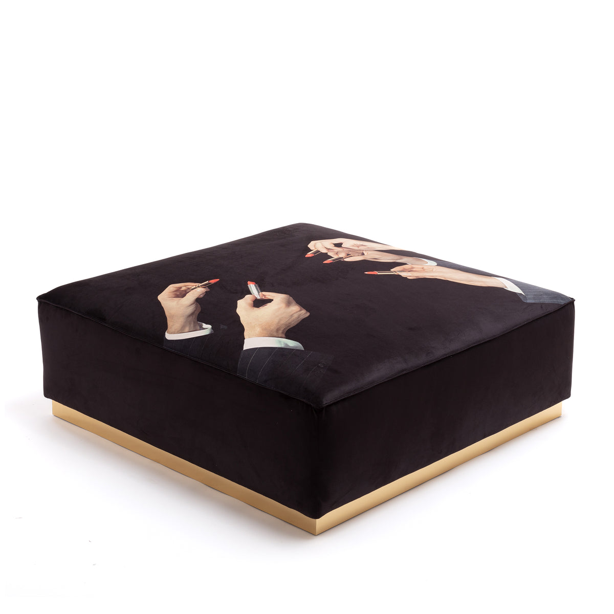 Poufs and Modular Sofa by Seletti and TOILETPAPER Home - Bold Statement Furniture with Golden Base (Multiple Designs) Modular Sofa