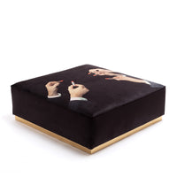 Poufs and Modular Sofa by Seletti and TOILETPAPER Home - Bold Statement Furniture with Golden Base (Multiple Designs) Modular Sofa