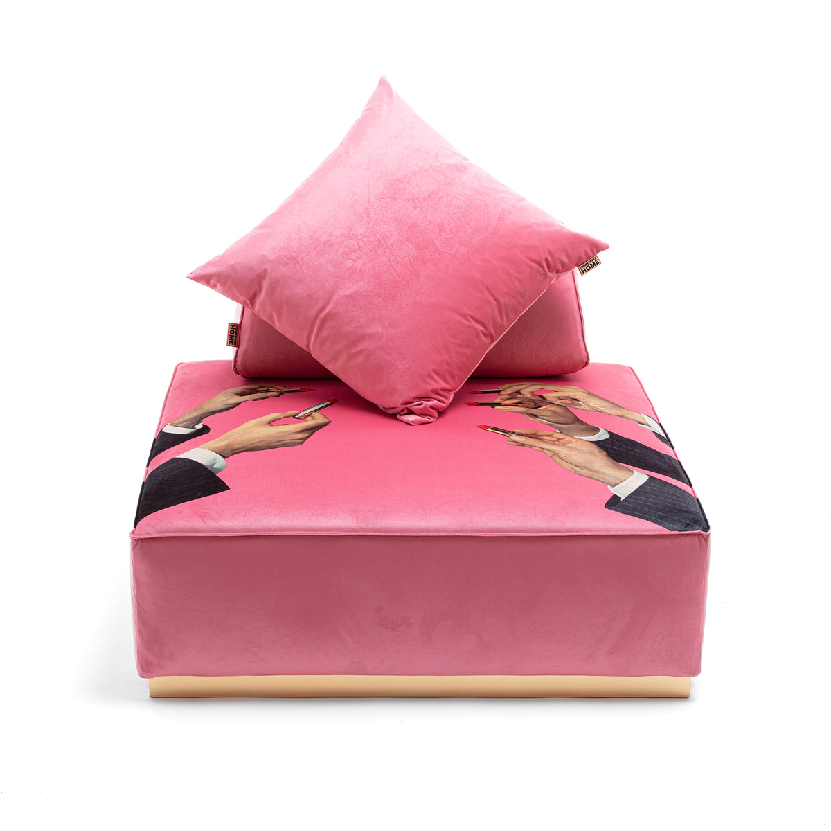 Poufs and Modular Sofa by Seletti and TOILETPAPER Home - Bold Statement Furniture with Golden Base (Multiple Designs) Modular Sofa