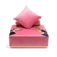Poufs and Modular Sofa by Seletti and TOILETPAPER Home - Bold Statement Furniture with Golden Base (Multiple Designs) Modular Sofa