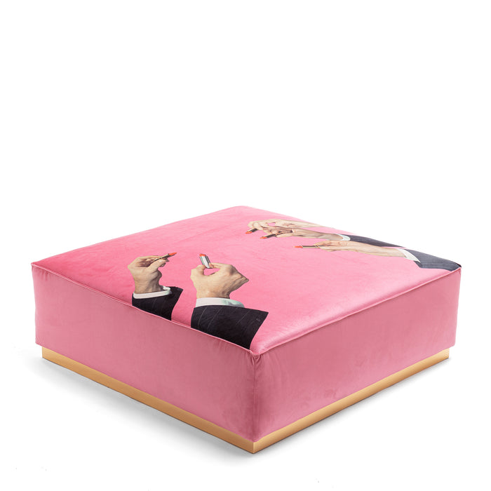 Poufs and Modular Sofa by Seletti and TOILETPAPER Home - Bold Statement Furniture with Golden Base (Multiple Designs) Modular Sofa