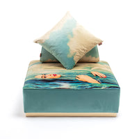 Poufs and Modular Sofa by Seletti and TOILETPAPER Home - Bold Statement Furniture with Golden Base (Multiple Designs) Modular Sofa