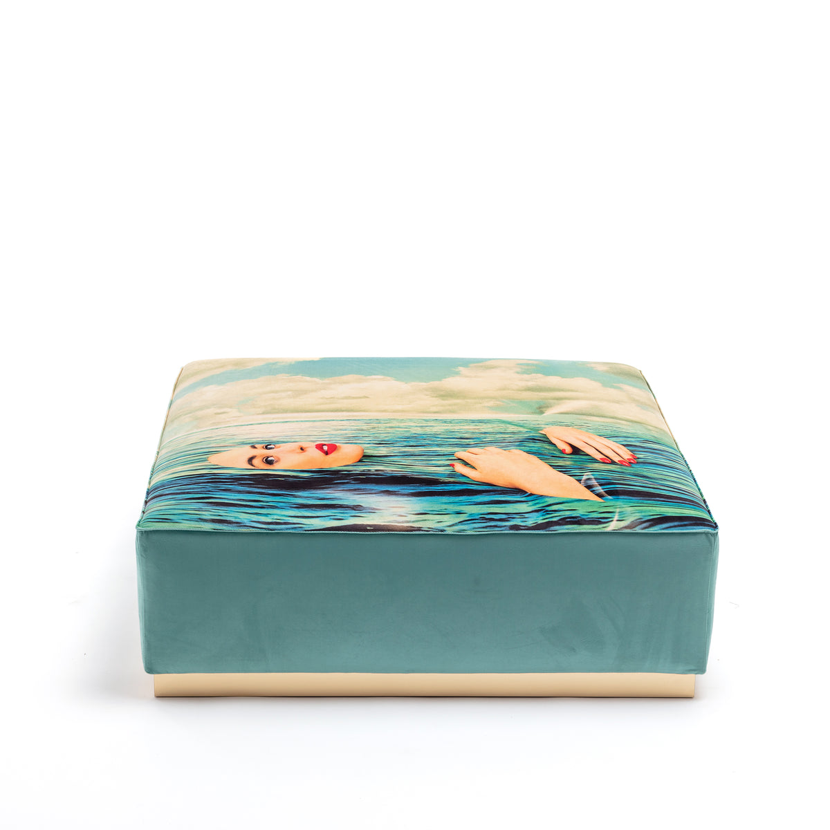 Poufs and Modular Sofa by Seletti and TOILETPAPER Home - Bold Statement Furniture with Golden Base (Multiple Designs) Modular Sofa