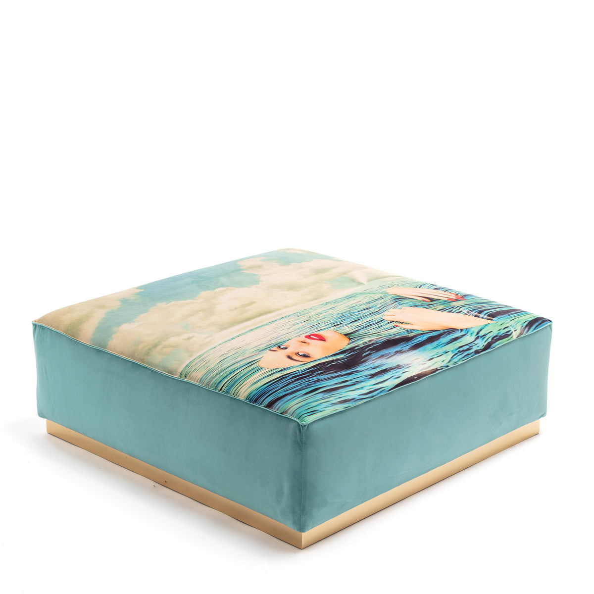 Poufs and Modular Sofa by Seletti and TOILETPAPER Home - Bold Statement Furniture with Golden Base (Multiple Designs) Modular Sofa