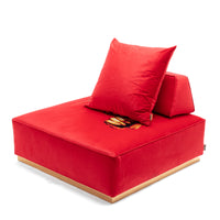 Poufs and Modular Sofa by Seletti and TOILETPAPER Home - Bold Statement Furniture with Golden Base (Multiple Designs) Modular Sofa