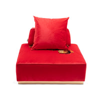 Poufs and Modular Sofa by Seletti and TOILETPAPER Home - Bold Statement Furniture with Golden Base (Multiple Designs) Modular Sofa