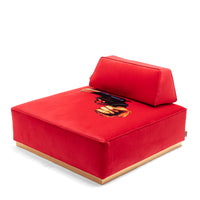Poufs and Modular Sofa by Seletti and TOILETPAPER Home - Bold Statement Furniture with Golden Base (Multiple Designs) Modular Sofa