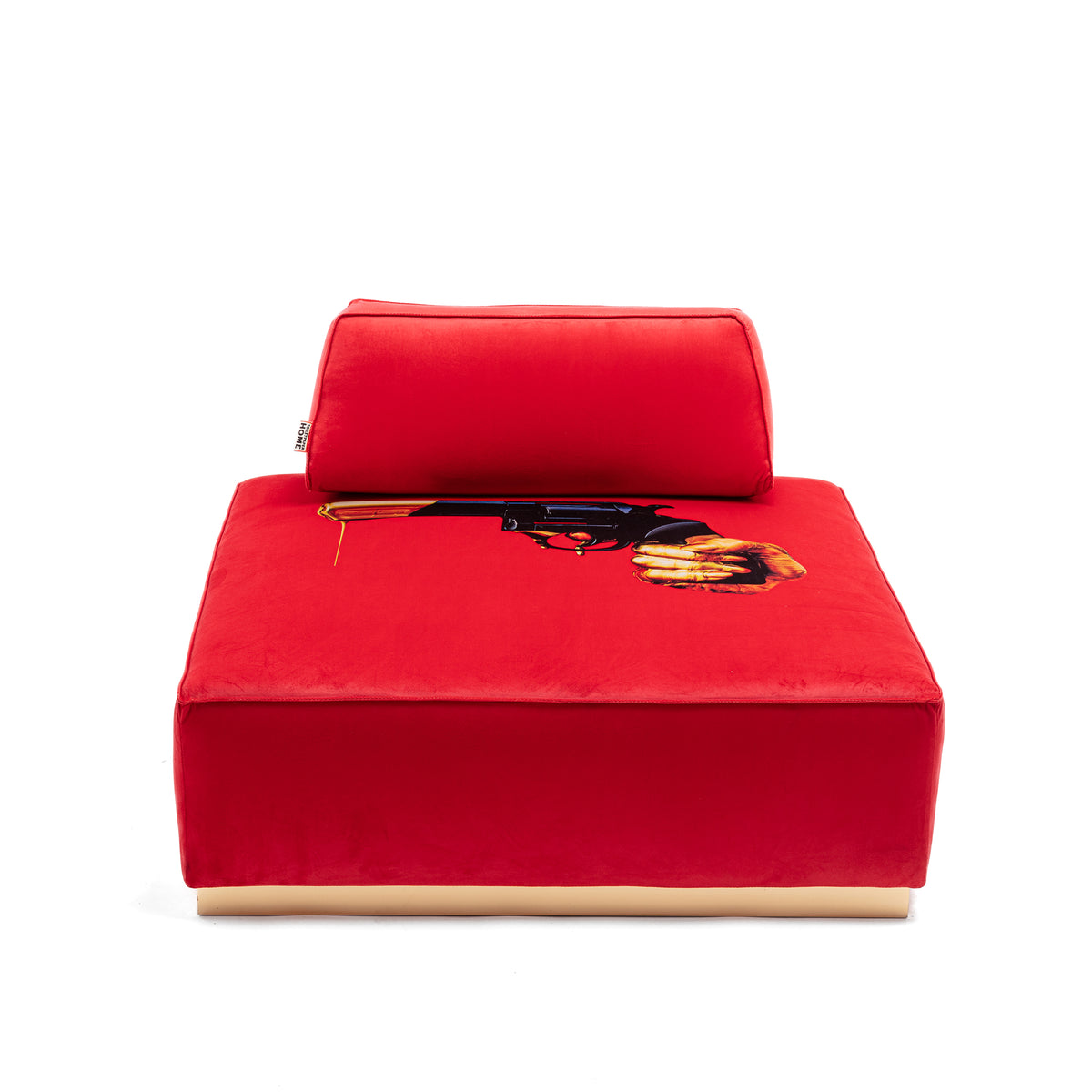 Poufs and Modular Sofa by Seletti and TOILETPAPER Home - Bold Statement Furniture with Golden Base (Multiple Designs) Modular Sofa