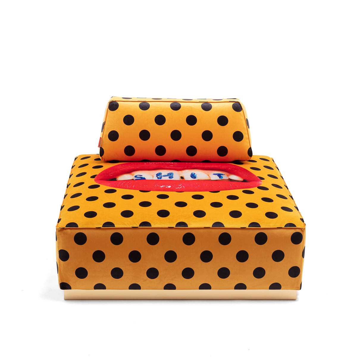 Poufs and Modular Sofa by Seletti and TOILETPAPER Home - Bold Statement Furniture with Golden Base (Multiple Designs) Modular Sofa