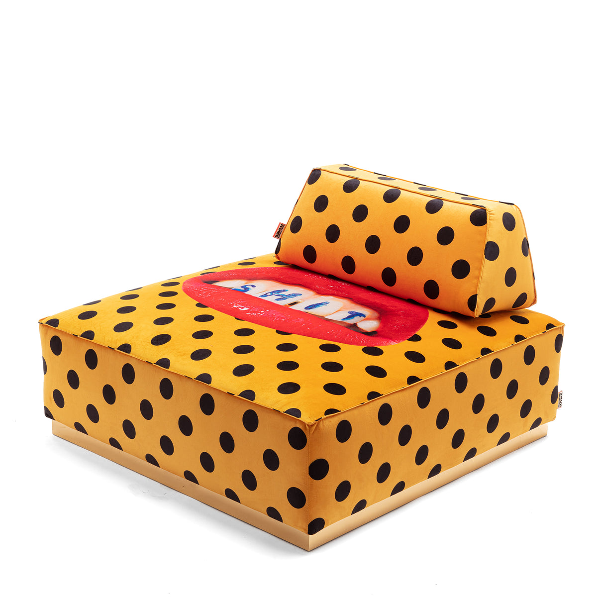 Poufs and Modular Sofa by Seletti and TOILETPAPER Home - Bold Statement Furniture with Golden Base (Multiple Designs) Modular Sofa
