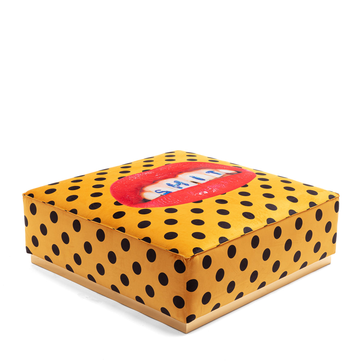 Poufs and Modular Sofa by Seletti and TOILETPAPER Home - Bold Statement Furniture with Golden Base (Multiple Designs) Modular Sofa