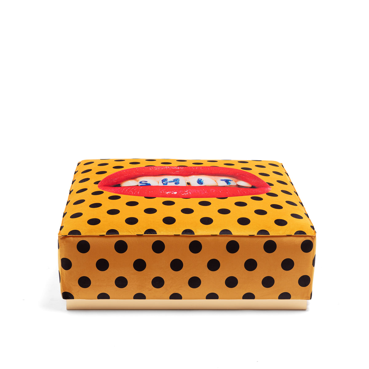 Poufs and Modular Sofa by Seletti and TOILETPAPER Home - Bold Statement Furniture with Golden Base (Multiple Designs) Modular Sofa